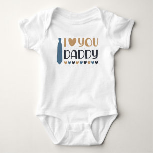 Ik hou van je papa Baby. Romper