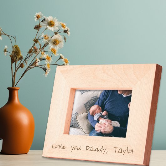 Ik hou van je Papa Cadeau Gegraveerde Lijstjes