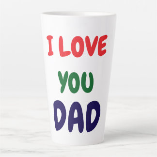 Ik hou van je papa Elegant Latte Mok