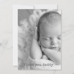 Ik hou van je papa Happy Fathers Day FOTO van xoxo Notitiekaartje