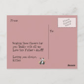 Ik hou van je, papa! Happy Vaderdag Briefkaart (Achterkant)