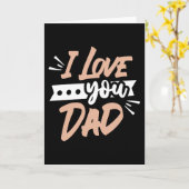 Ik hou van je Papa Kaart (Gele Bloem)