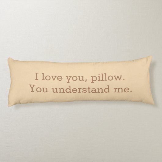 Ik hou van je piloot die je begrijpt. lichaamskussen (Achterkant)