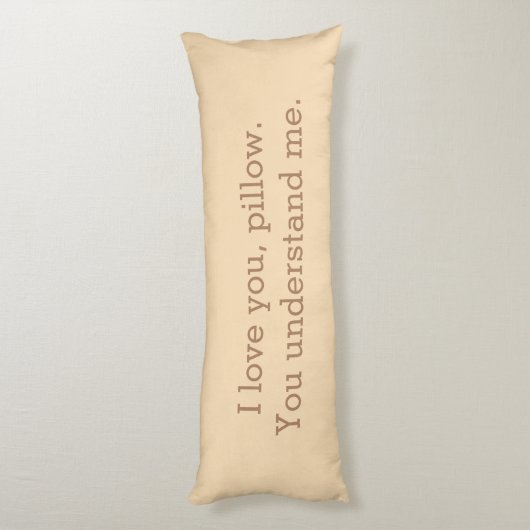 Ik hou van je piloot die je begrijpt. lichaamskussen (Achterkant (Verticaal))