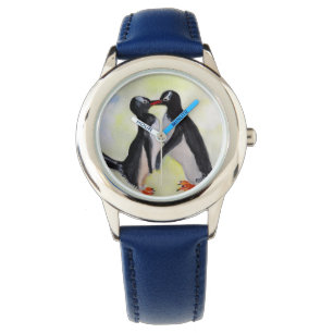 Ik hou van je Pinguins Watch Horloge
