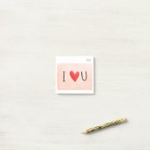 Ik hou van je Post-it Notes (Op bureau)