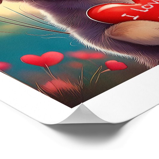 Ik hou van je poster, poster (Hoek)