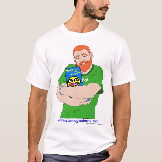 IK HOU VAN JE POTATOCHIPS! T-SHIRT (Voorkant)