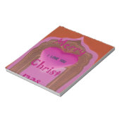 Ik hou van je prettige kersthart notitieblok (Gedraaid)