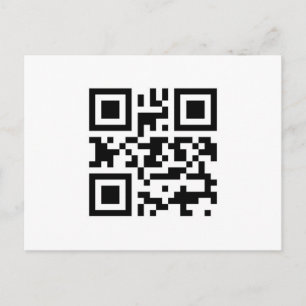 Ik hou van je QR-Briefkaart Briefkaart