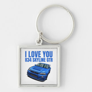 Ik hou van je R34 Skyline GTR Sleutelhanger