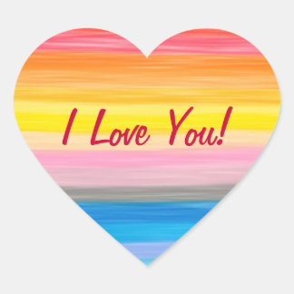 Ik hou van je - Rainbow Stickers