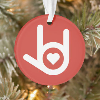 Ik hou van je, Red Ornament