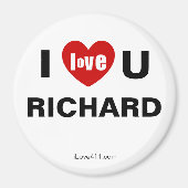 Ik hou van je RICHARD Fridge Magnet Magneet (Voorkant)
