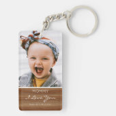 Ik hou van je roestrijke foto sleutelhanger (achterkant)