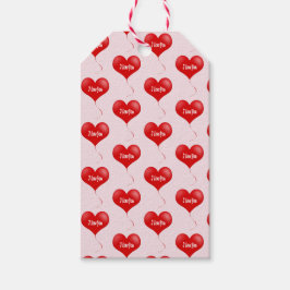 Ik hou van je - Romantisch cadeau label Cadeaulabel