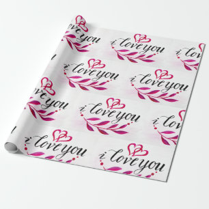 Ik hou van je romantische gewoontes cadeaupapier