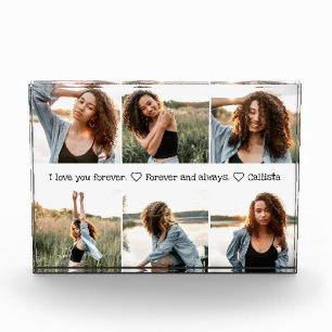 Ik hou van je Romantische Sweet Photo Collage Fotoblokken