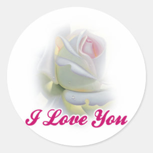 Ik hou van je ronde sticker