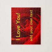 Ik hou van je Roos puzzle Legpuzzel (Verticaal)