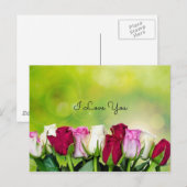 Ik hou van je, Roos tuinontwerp Briefkaart (Voorkant / Achterkant)
