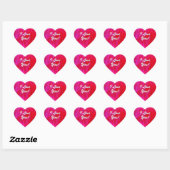 "Ik hou van je!" Roze & Rode Hart Sticker (Vel)