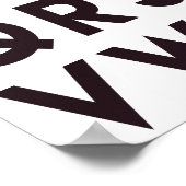 IK HOU VAN JE - Schattige alfabet Poster (Hoek)