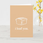 Ik hou van je Schattige romantische Kaart (Gele Bloem)