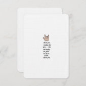 Ik hou van je ...serieus. Kaart (Voorkant / Achterkant)