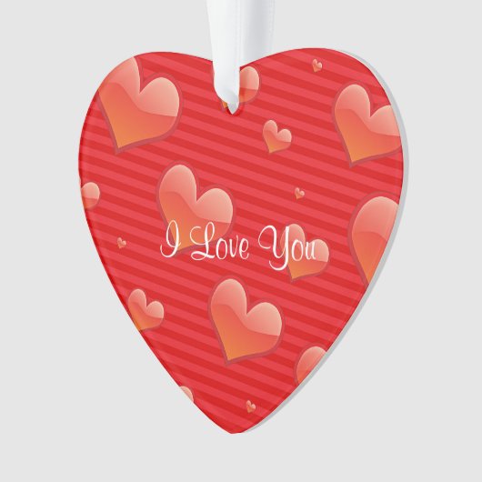 Ik hou van je sjabloon ornament (voorkant)
