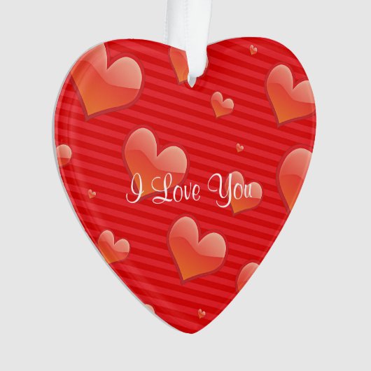 Ik hou van je sjabloon ornament (voorkant)