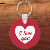 "Ik hou van je" Sleutelhanger (Voorkant)