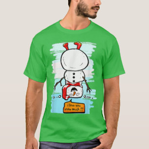 Ik hou van je SneeuwMan T-shirt