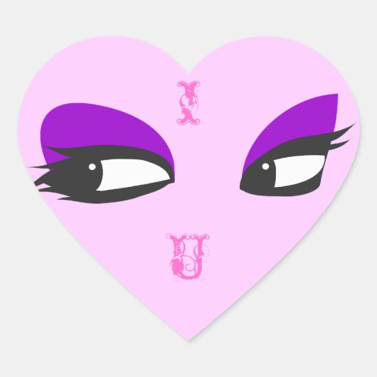 Ik hou van je - sticker (Voorkant)