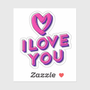Ik hou van je. sticker