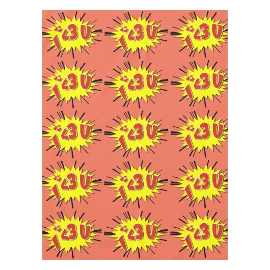 Ik hou van je tafelkleed (Voorkant)