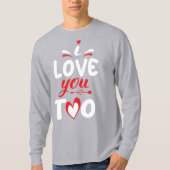 Ik hou van je te Svg Valentijn T - Shirt grafisch (Voorkant)