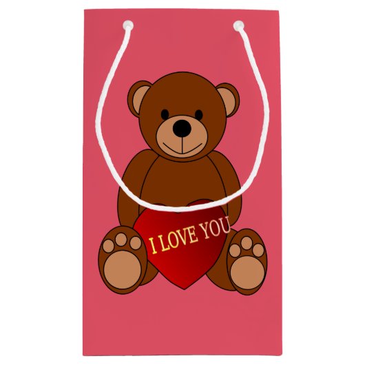 Ik hou van je Teddy Klein Cadeauzakje (Achterkant)