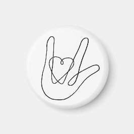 Ik hou van je Teken Magneet