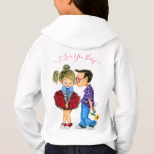 Ik hou van je tekst van een roomachtig paar - Kus