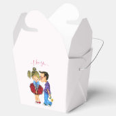 Ik hou van je tekstvak met Romantisch paar Bedankdoosjes (Geopend)