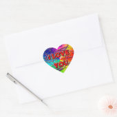 Ik hou van je ticker hart sticker (Envelop)