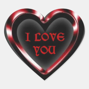 Ik hou van je ticker hart sticker