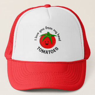 Ik Hou Van Je Tot Mijn Hoofd Tomaten Trucker Pet