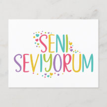 Ik hou van je Turkse Seni Seviyorum regenboog