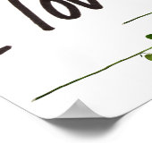 Ik hou van je twee rode rozen poster (Hoek)