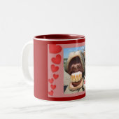 Ik hou van je tweekleurige koffiemok (Voorkant links)