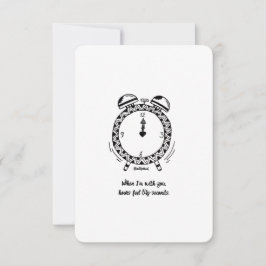 Ik hou van je, uren voelt als seconden, platte Kaa