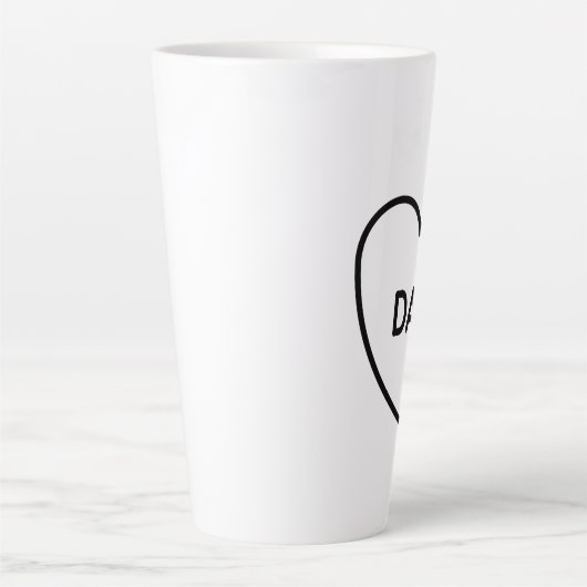 Ik hou van je vader l Vaderdag Latte Mok (Voorkant)