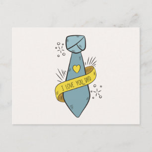 Ik hou van je vader Vaderdag   BRIEFKAART